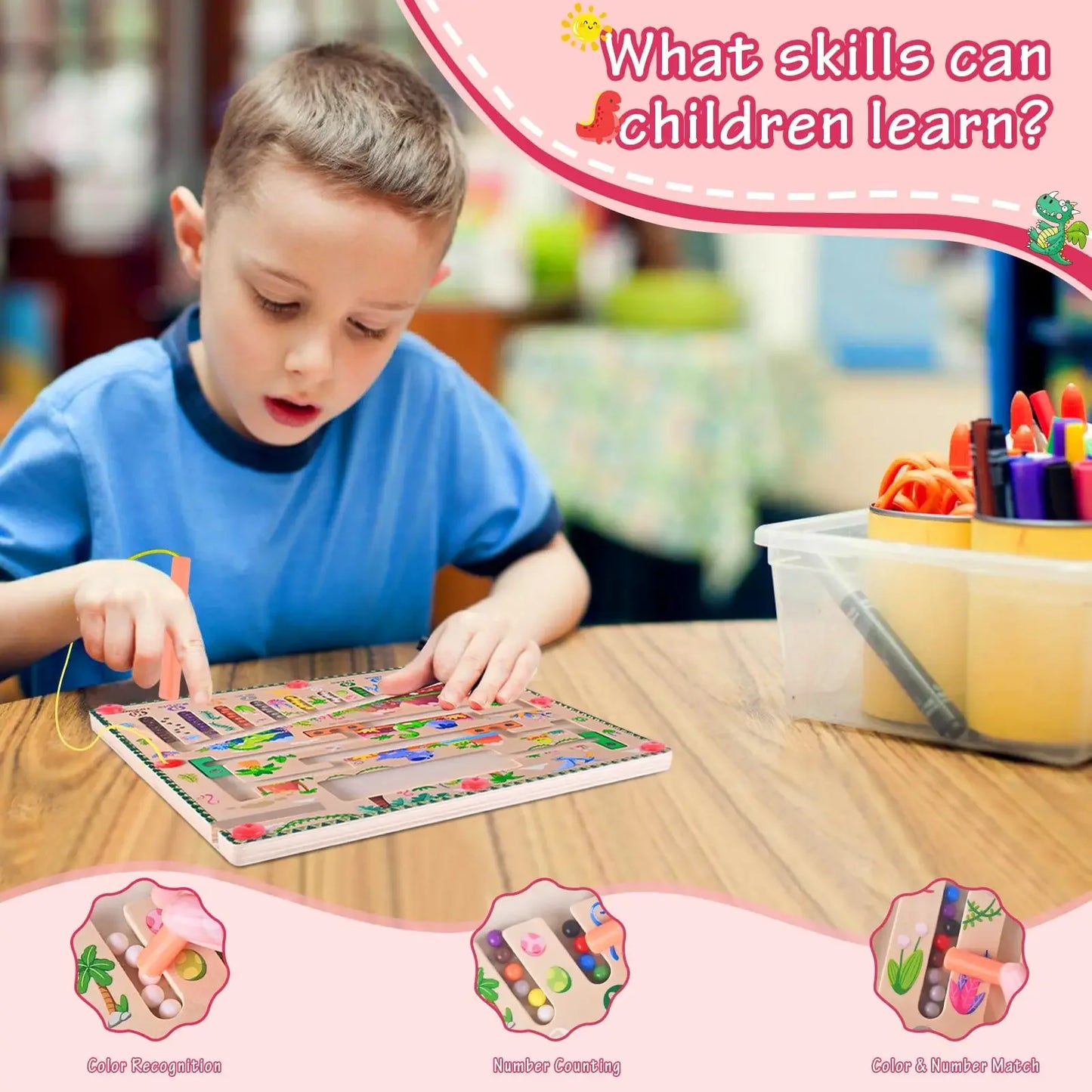 Rainbow Maze Learning Toy