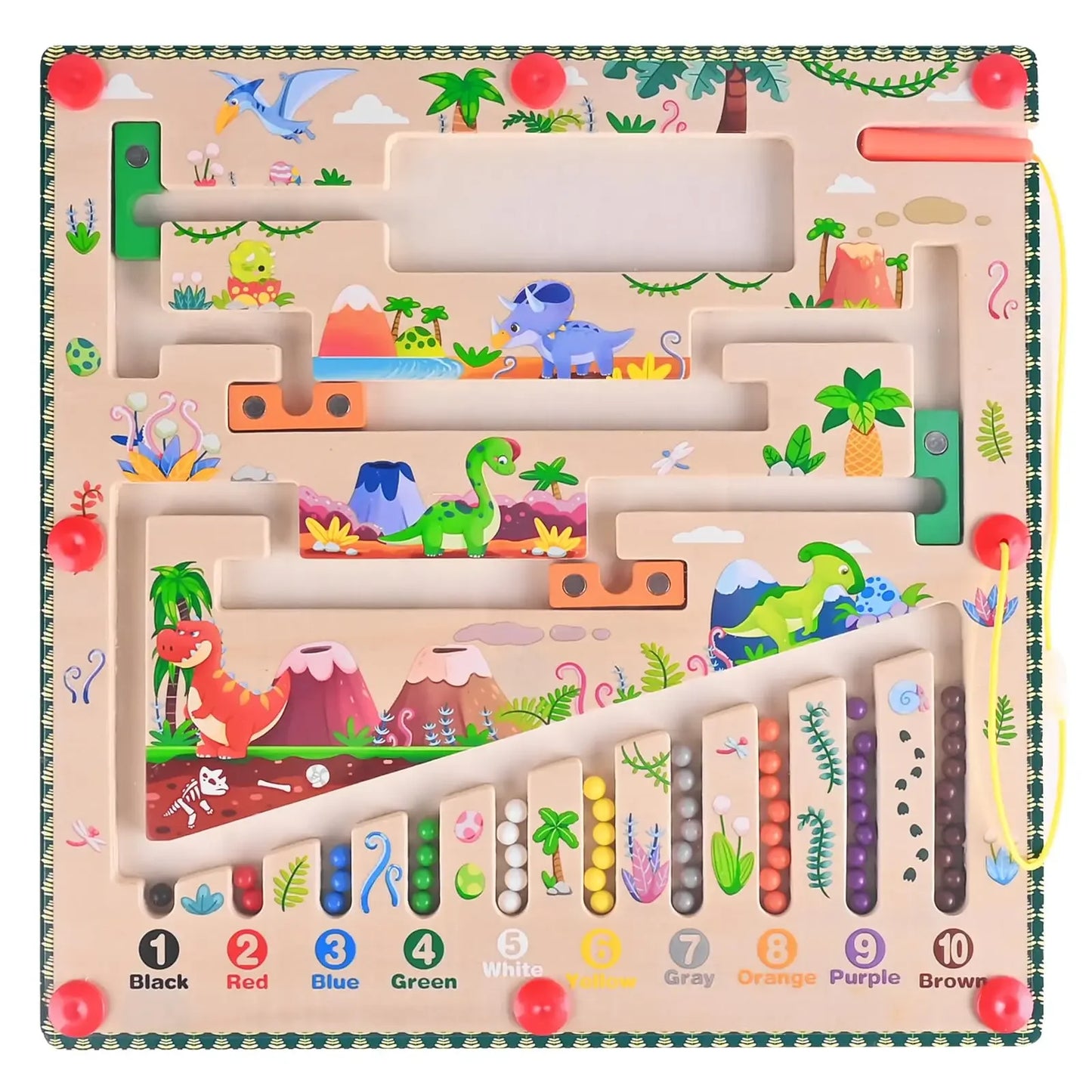 Rainbow Maze Learning Toy